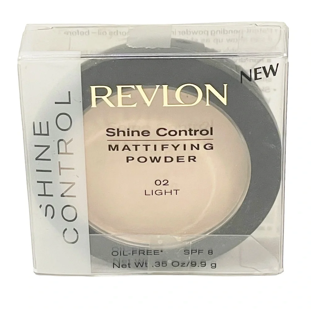 Revlon Shine Control Mattifying Powder LIGHT‎ # 02 SPF 8 NEW